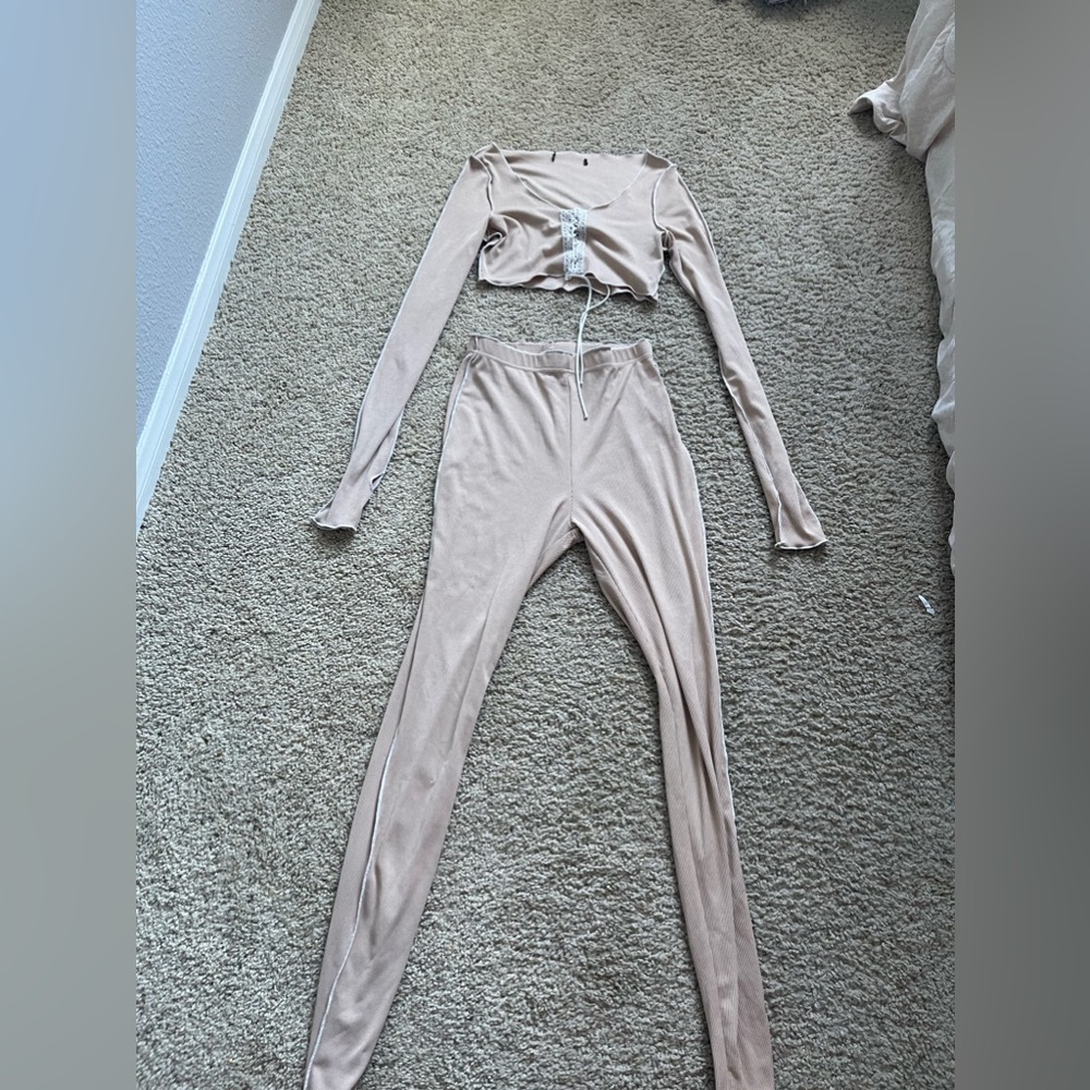 2 piece nude set.